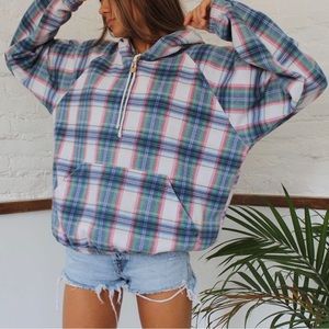 Plaid sweatshirt